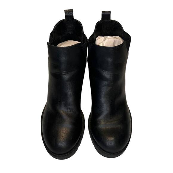 Xappeal Laura Women's Moto Chelsea Boot Size 8 Black Leather Pull On - Picture 5 of 13